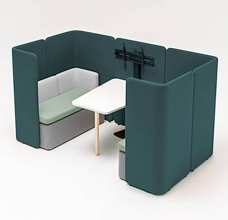 Görüşme Kabini AkustikDuo Kare